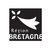 logo de la région Bretagne 2023 blanc sur fond noir